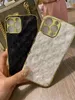 Luxe lederen telefoonhoesjes voor iPhone 14 14 plus 13 12 11 Pro X XS Max XR 8 7 Designers Gold Pating Letter Print Fashion Cover voor Case