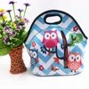 Wholesale 17 colors Reusable Neoprene Tote Bag handbag Insulated Soft Lunch Bags With Zipper Design For Work School B102