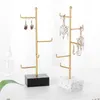 Hooks Rails Metalen sieraden Display Stand T-vormige ring ketting opslagrekhouder Hanger Hanger Organizerhooks