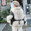 Women futra faux fur prawdziwe futra damskie damskie oryginalna skórzana kamizelka owiec styl mody w stylu zima gęsta ciepła kamizelka s7842 220829