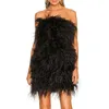 Spring Winter Fashion Long Ostrich Dress Women Wedding Natural Turkey Feather Gilet Long Hair Lady Fluffy Wrap S4082 220822