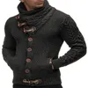 Man Truien Street chic Kleding Coltrui Heren L XL Gebreide truien met lange mouwen Herfst Winter Zacht Warm Basic #bkg3579 220822