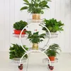 Ucuz Taşınabilir Çiçek Tekerlekler ile Standlar Metal Bitki Tutucu Yaratıcı Çiçek Tepsileri Organizatör Ev Dekor3057 için Büyük Depolama Rafı