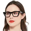 Kedi Gözü Okuma Gözlükleri Kadın Şeffaf Lens Gözlük Presbiyopi Büyük Boy Kadın Okuyucu Gözlükleri1 1.5 1.75 2 2.5Güneş Gözlüğü SunglasseSu