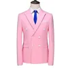 Plus -storlek M 6xl män Slim Fit Double Breasted Blazer Formell Casual Suit Jacket Costume Homme Party Prom Social S 220822