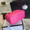 Klasik Kapitone Vanity Çanta Ayna Üstü Co Kolu Tote GHW Crossbody Omuz Kozmetik Çantası