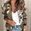 JOLEE JOLEE OUTONO FLORAL JACELA IMPRESSADA ELEGENTE ZIPPER BOMBER ESCRITÓRIO CASual Wear Slim Casat Retro Outwear 220819