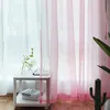 Perde Drapes 1pc Düz Renkli Tül Tül Penceresi Çubuk Organ Köryaları Perdeler Evde Oturma Odası Balkon Veranda Dekorasyoncurtain