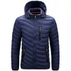 Mens Down Parkas Street Knights vinter varm vattentät jacka män Autumn Thick Hooded Parkas Men mode casual Slim Jacket Män 6xl 220902