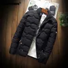 Winter Männer Jacke männer Casual Verdicken Warme Baumwolle Jacke Schlanke Kleidung Jugend Soild Jacke männer Tragen SA743 220818