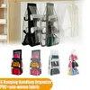 Sacs de rangement sac à main organisateur de chaussures pour garde-robe placard suspendu sac Transparent porte mur clair divers dortoir chambre EssentialsStorage