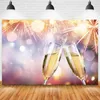 Party -Dekoration Feier Prost Wine Tischdekor Kulisse für POGROA High Gläsern Bären Eis Eimer 2023 Jahr PO Hintergrundsparty