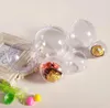 Décorations de Noël boules en plastique transparentes ouvrables boules 4cm à 14cm arbre ornement fête mariage boules claires fournitures SN4103