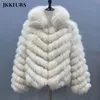 CASACO de Pele Winter Gruba ciepła futrzana kurtka dla kobiet prawdziwa kardigan odwracalna kurtka Longsleeve Bubble Kurtki S4829 220822