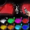 Bil LED RGB Atmosphere Strip Light Auto Decorative Music Lights Wireless Remote Foot Lamp