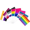 14x21cm Eşcinsel Bayrak Gökkuşağı bayrağı lezbiyen bayrak afiş bayrakları