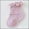 İlkbahar Yaz Bebek Çoraplar Nefes Alabilir Düz Renk Yumuşak Dantel Kemiksiz Mxhome DHPDU