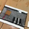 Sciarpa in lana di lusso invernale 100% Cashmere Scarf Women Classic Lattick Pashmina SCARPE con scatola
