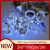 Cordes LED Festoon Fée Chaîne Lumières De Vacances Pour La Maison Année Décorations De Noël Maison Guirlande Rideau Lampe Sur WindowLED