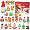 Julgranhängen Xmas Advent Countdown Kalender 24 Utsökt Lovely Santa B0901