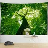 3D Forest Floor View Tapestry Paesaggio naturale Sfondo Tappeto Wall Hanging Stile boemo Psychedelic Home Decor J220804