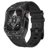 Estojo protetor para pulseira de relógio Apple Watch 44mm 45mm masculino robusto esportivo TPU estojo para pulseira para iWatch Series 4 5 6 7 SE