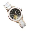 Mode Mécanique Montre Femme 30mm 316L Boîtier En Acier Inoxydable Bande Céramique Verre Saphir Miroir 8215 Mouvement Femme Montre De Luxe Designer Montres De Plongée aaa 2022