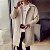 Men's Trench Coats Spring Casual Jacket Coat Mens Mid Length Male Slim Men's Trenchcoat Masculina Windbreaker OutwearMen's