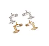 Boucles d'oreilles en laiton pour femmes, clous d'oreilles, reine occidentale, planète, étoile, Saturne, bijoux de créateur, ER-01