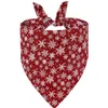 Vêtements pour chiens Chiens de Noël Bandana Noël Flocon de neige Père Noël Triangle Bavoirs Écharpe pour chien chat