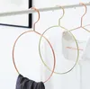 Ronde ringkleding sjaal opslagrek roze goud hanger knutskleding handdoekhouder voor slaapkamer kast sn4104