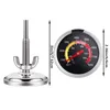 2.36inch houtskool BBQ grill temperatuurmeter thermometer meter houten barbecue warmte indicator voor verschillende soorten grills lamsvlees rundvleesvlees koken