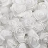Couronnes De Fleurs Décoratives 50/100/200Pcs 3cm Ours De Roses PE Mousse Rose Tête Fleur Artificielle Maison Guirlande De Mariage Saint Valentin Cadeau DIY