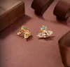 Colored Crystal Diamonds Earrings Stud Western Queen Planet star aura Luxury Jewelry Women BlingBling diamond Saturn Earring Designer Jewelry HER20