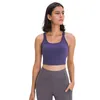 Yoga v￤st med BRA -tanken Camis Running Fitness Gym kl￤der Kvinnor Underkl￤der Sport vadderade Crop Tops Shirtwtpt