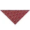 Vêtements pour chiens Chiens de Noël Bandana Noël Flocon de neige Père Noël Triangle Bavoirs Écharpe pour chien chat