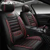 Auto-stoelhoezen luxe deksel lederen interieur Automobiles Matten Universal Seametal Seat-Cover Protector Pad Auto AccessoriesCar