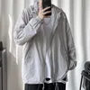 Grande taille M été mince à manches longues vestes hommes Simple ample décontracté Protection solaire vêtements à capuche manteaux Streetwear 220822