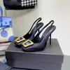 Quadratknopf dekorative Stilettos Schuhe Designer Abendkleiderschuhe Satin Seide glatt 11 cm