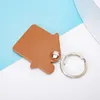 سلاسل المفاتيح الجلدية PU DIY House Keychain Pendant Realut