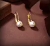 Vogue Simple Lady Pearl Diamonds Earrings Stud Western Queen Planet Star Aura عالية الجودة للمجوهرات الفاخرة نساء زحل في حلق هدايا المجوهرات H13