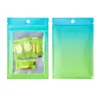 100pcs lot Aluminum Foil Bag Gradient Color Storage Pouch Resealable Smell Proof Pouches