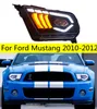 Stirnlampe für Ford Mustang 2010–2012, LED-Scheinwerfer, Fernlicht, Abblendlicht, Objektiv, Lichter, DRL, Lauflicht