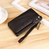 Genuine leather zipper women designer wallets lady cowhide fashion casual zero card purses female phone clutchs no187