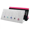 Bijoux Pochettes Sacs Noir/Gris Velours Vitrine Collier Pendentif Présentoirs Support Conseil Boîte De Rangement Plaque OrganisateurBijoux