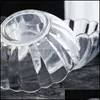 Bowls Acrylic Round Clear Salad Bowl Serving Lotus For Fruit Vegetable Dessert Snack 13.2Cm Drop Delivery 2021 Home Garden K Yydhhome Dhcpe