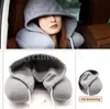 Hooded neck pillow case comfortable U-shaped travel pillow office nap necks pillows de725