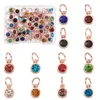 Charms 48 adet 12 Renkler Alaşım Birthstone Rhinestone Doğum Günü Takı Yapımı Için Kadın Kolye Kolye Küpe DIY AccessoriesCharms