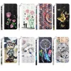 Fashion 3D Wallet Leather Cases For Samsung S22 Ultra Plus A33 A53 A23 4G A13 M33 M53 5G A22 A52 A32 S21 FE S20 FE Print Flower Butterfly Cat Credit ID Card Slot Holder Pouch
