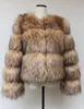 HJQJLJLS hiver femmes mode Faux raton laveur manteau de fourrure de luxe court moelleux veste survêtement floue pardessus 220822